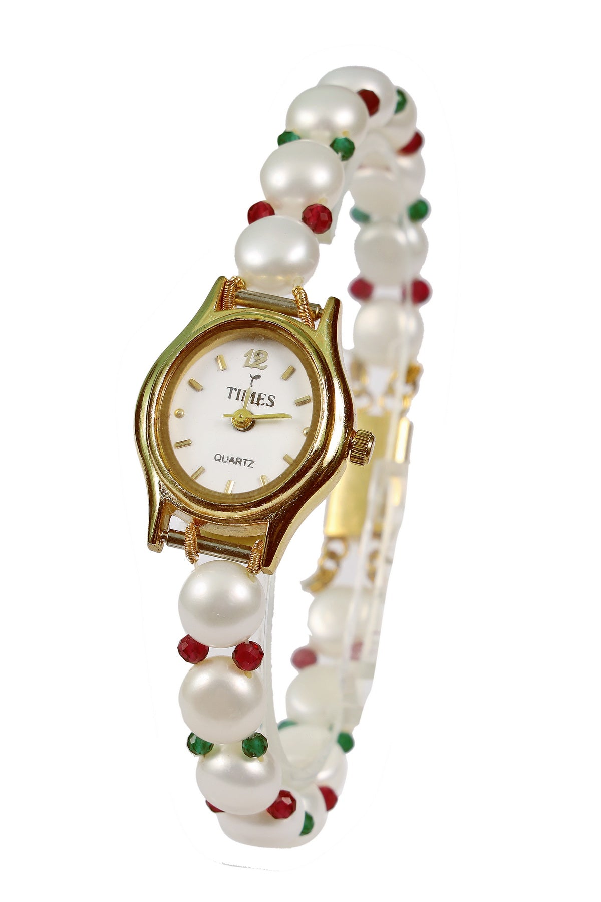 Designer Real Natural Fresh Water Pearl Watch With Certificate(D.No ADBLS102)