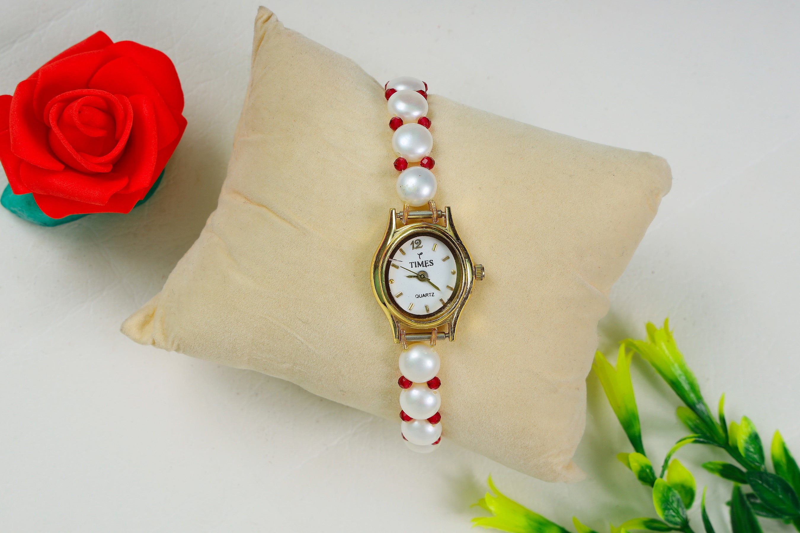 Designer Real Natural Fresh Water Pearl Watch With Certificate(D.No ADBLS103)