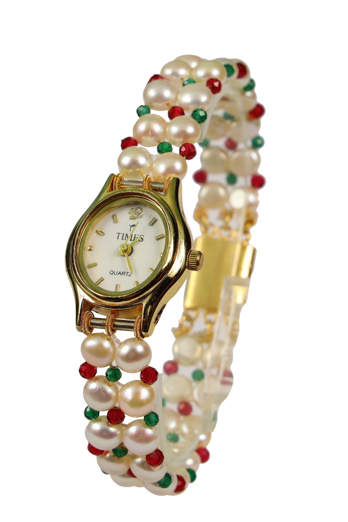 Designer Real Natural Fresh Water Pearl Watch With Certificate(D.No ADBLS107)