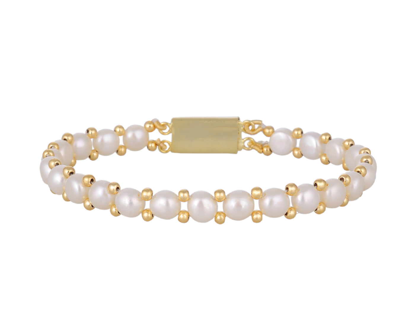 Real Natural Fresh Water Pearl Bracelet With Certificate(D.No ADBLS193)