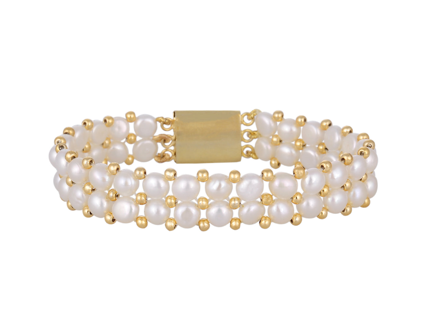 Real Natural Fresh Water Pearl Bracelet With Certificate(D.No ADBLS194)