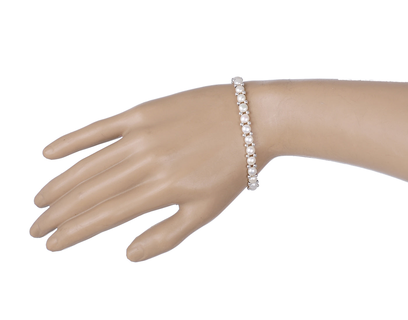 Real Natural Fresh Water Pearl Bracelet With Certificate(D.No ADBLS195)