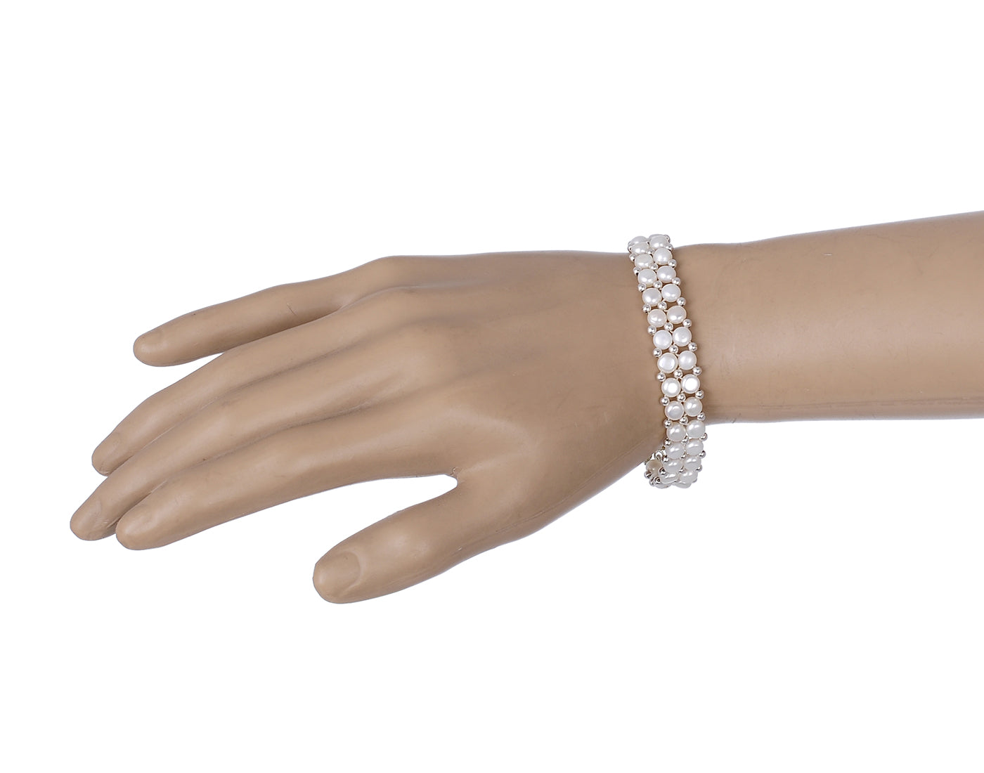 Real Natural Fresh Water Pearl Bracelet With Certificate(D.No ADBLS196)