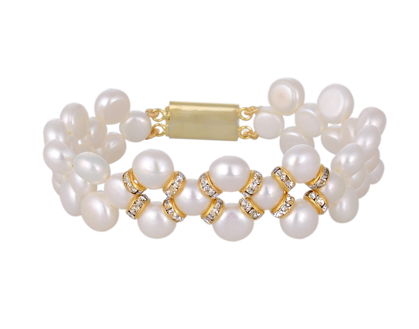 Real Natural Fresh Water Pearl Bracelet With Certificate(D.No ADBLS199)