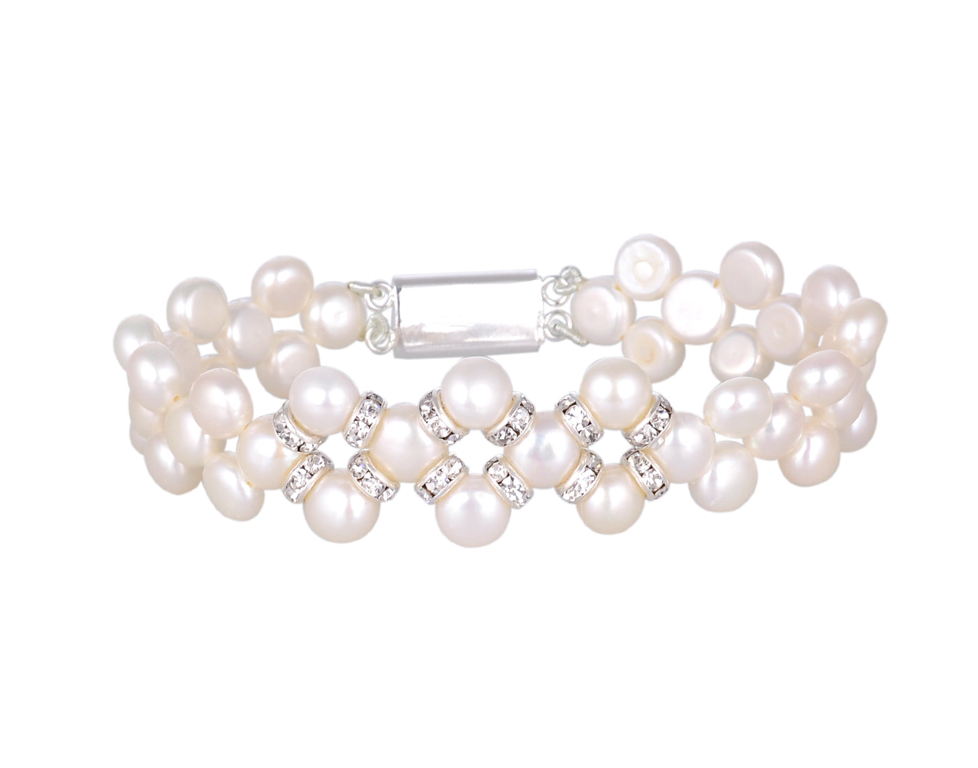 Real Natural Fresh Water Pearl Bracelet With Certificate(D.No ADBLS200)