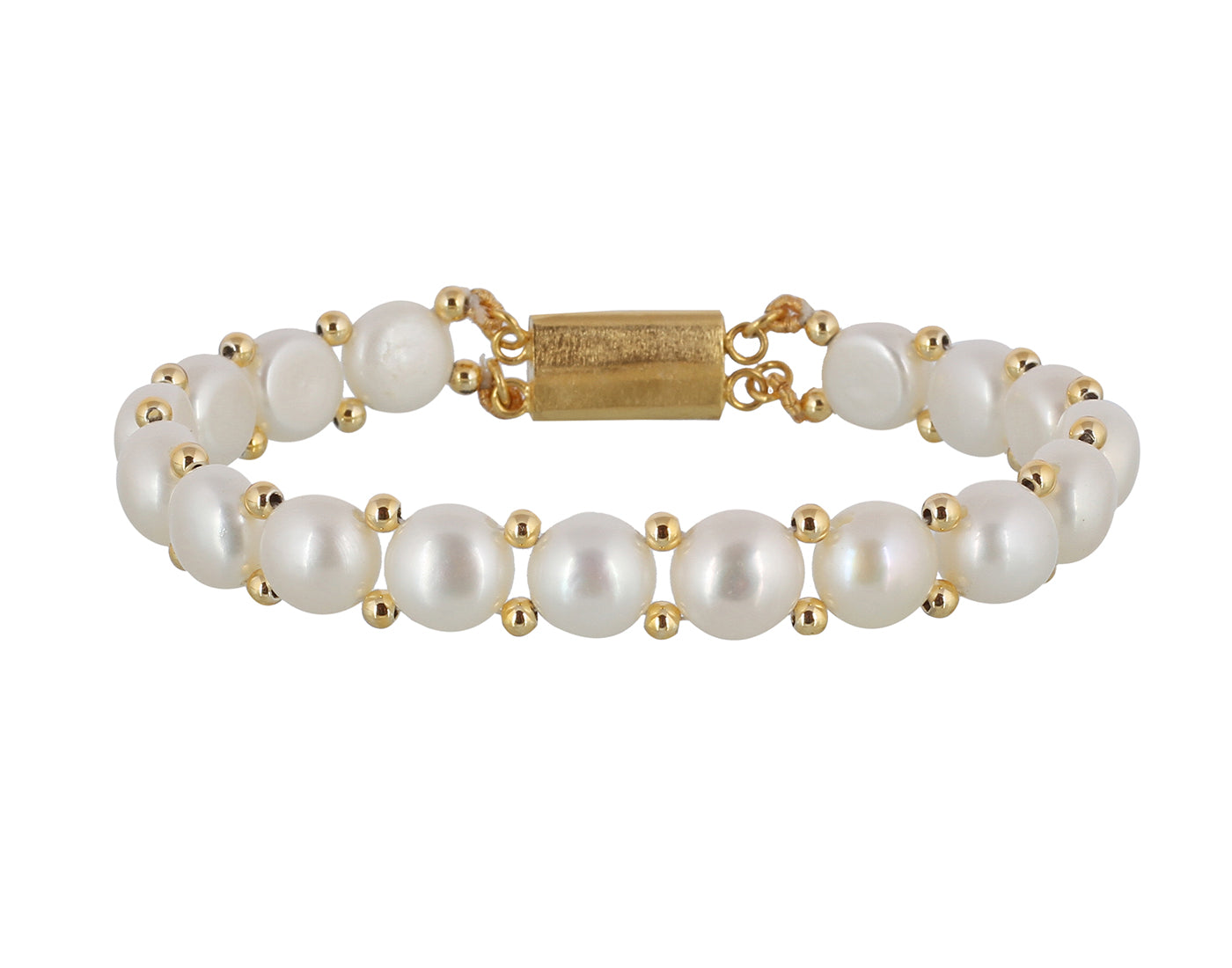 Real Natural Fresh Water Pearl Bracelet With Certificate(D.No ADBLS201)