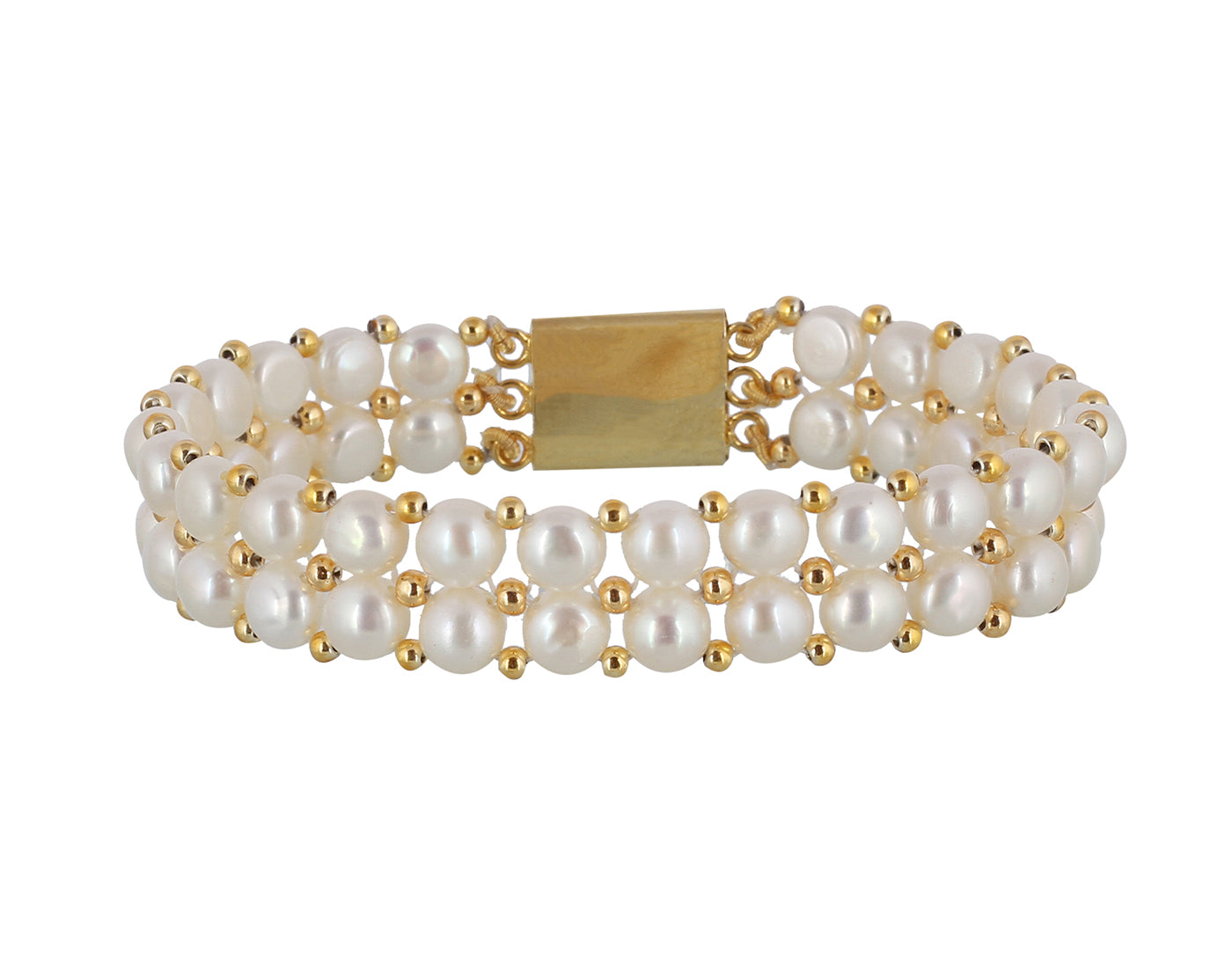 Real Natural Fresh Water Pearl Bracelet With Certificate(D.No ADBLS202)