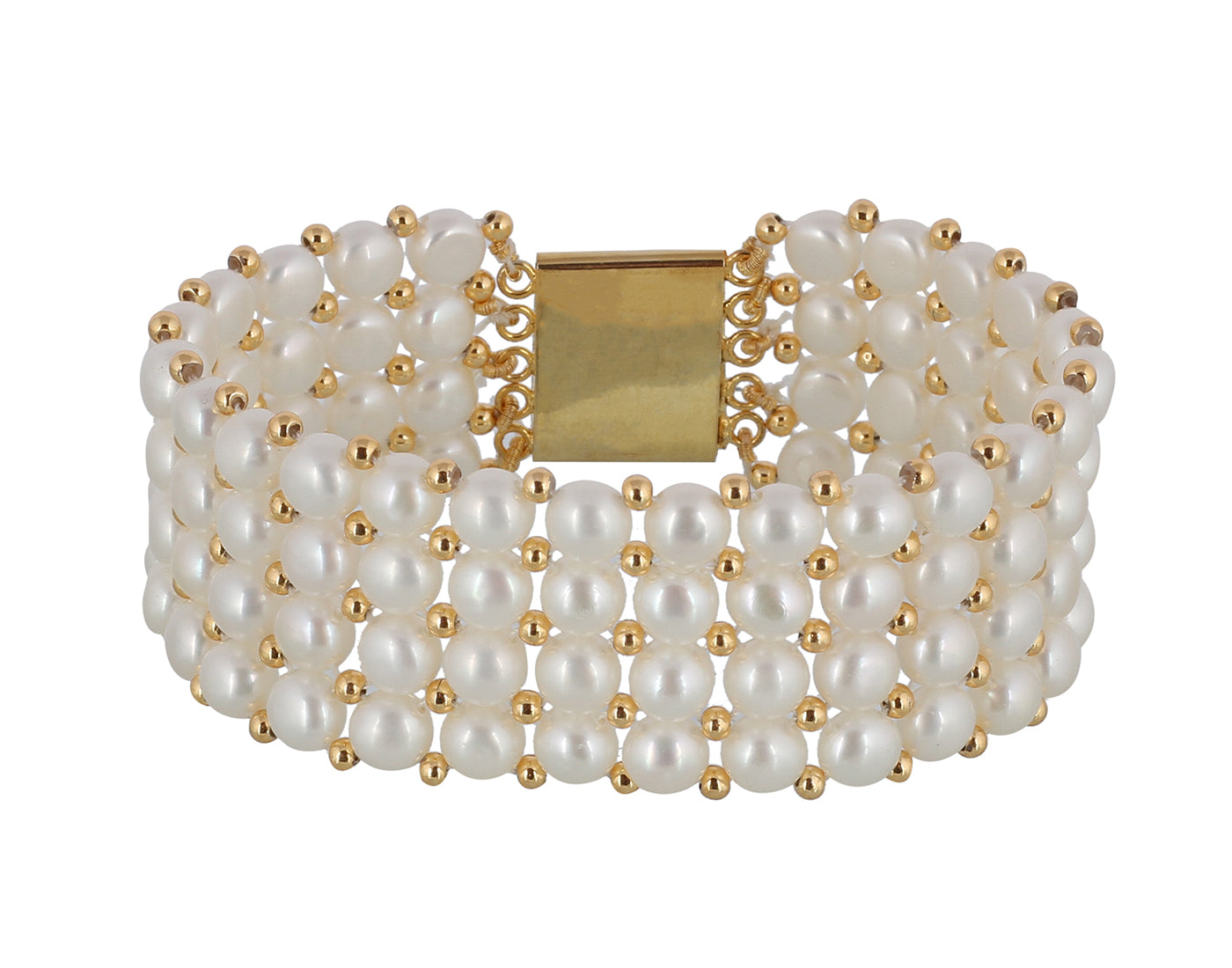 Real Natural Fresh Water Pearl Bracelet With Certificate(D.No ADBLS204)