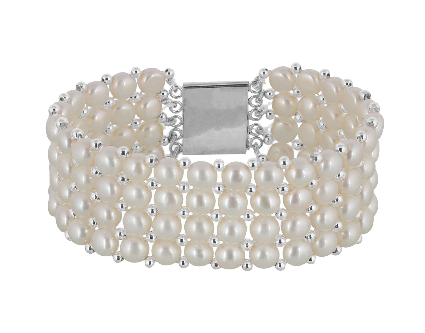 Real Natural Fresh Water Pearl Bracelet With Certificate(D.No ADBLS208)