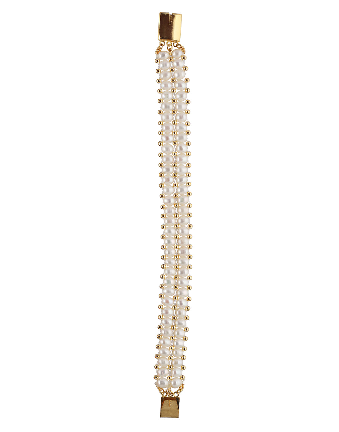 Real Natural Fresh Water Pearl Bracelet With Certificate(D.No ADBLS210)