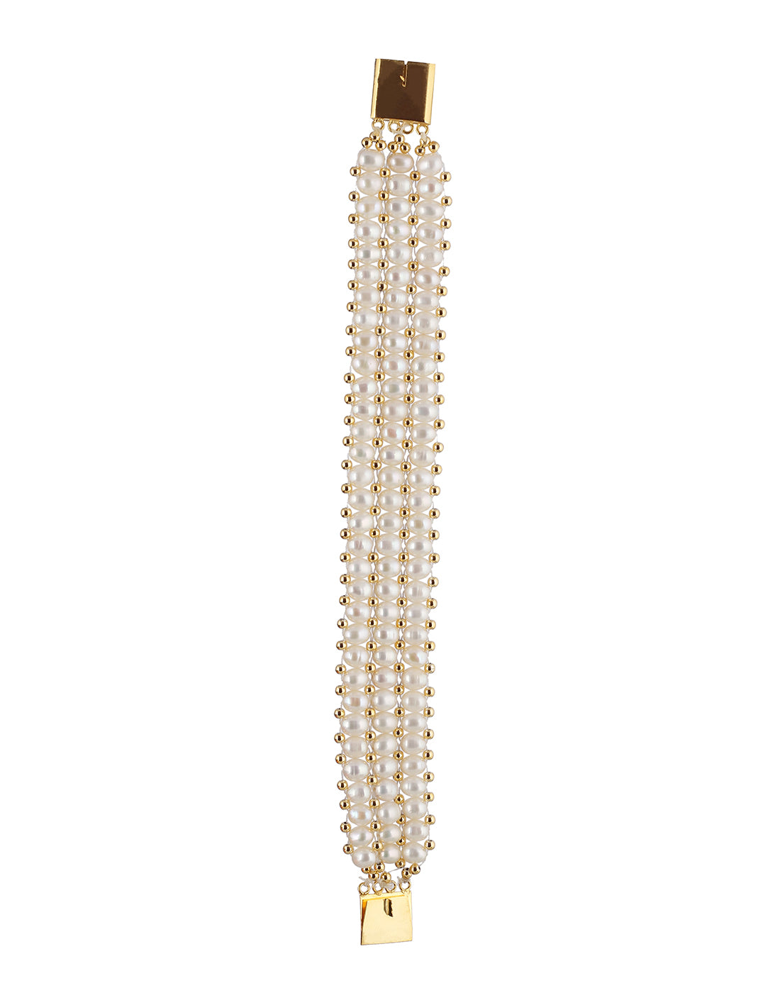 Real Natural Fresh Water Pearl Bracelet With Certificate(D.No ADBLS211)