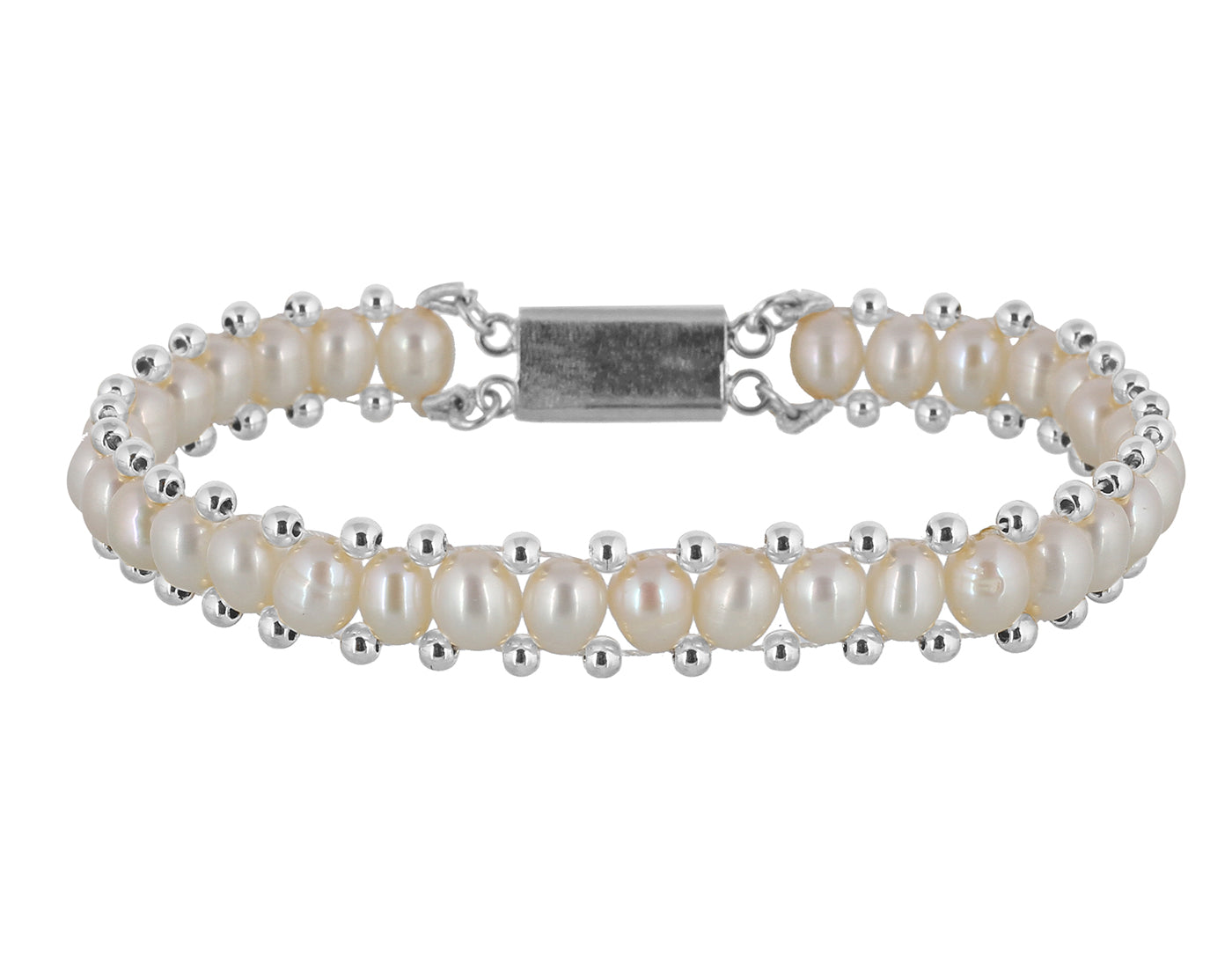 Real Natural Fresh Water Pearl Bracelet With Certificate(D.No ADBLS212)