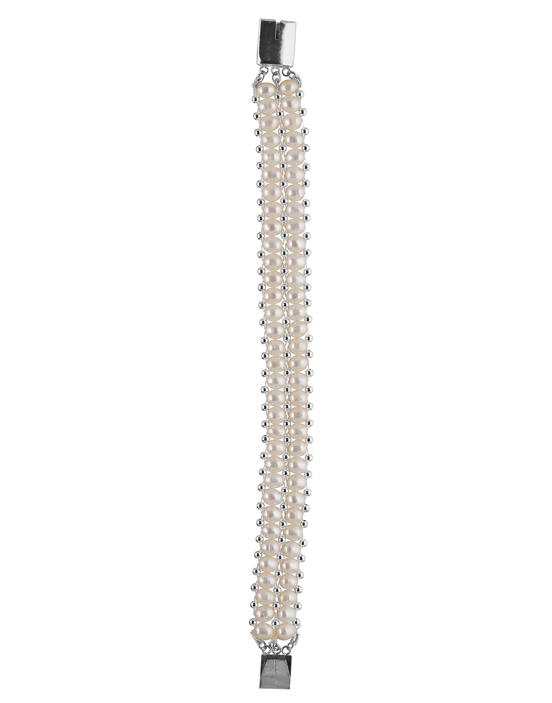 Real Natural Fresh Water Pearl Bracelet With Certificate(D.No ADBLS213)