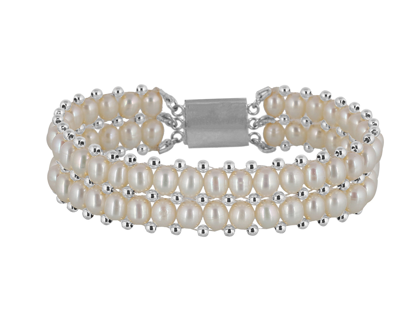 Real Natural Fresh Water Pearl Bracelet With Certificate(D.No ADBLS213)