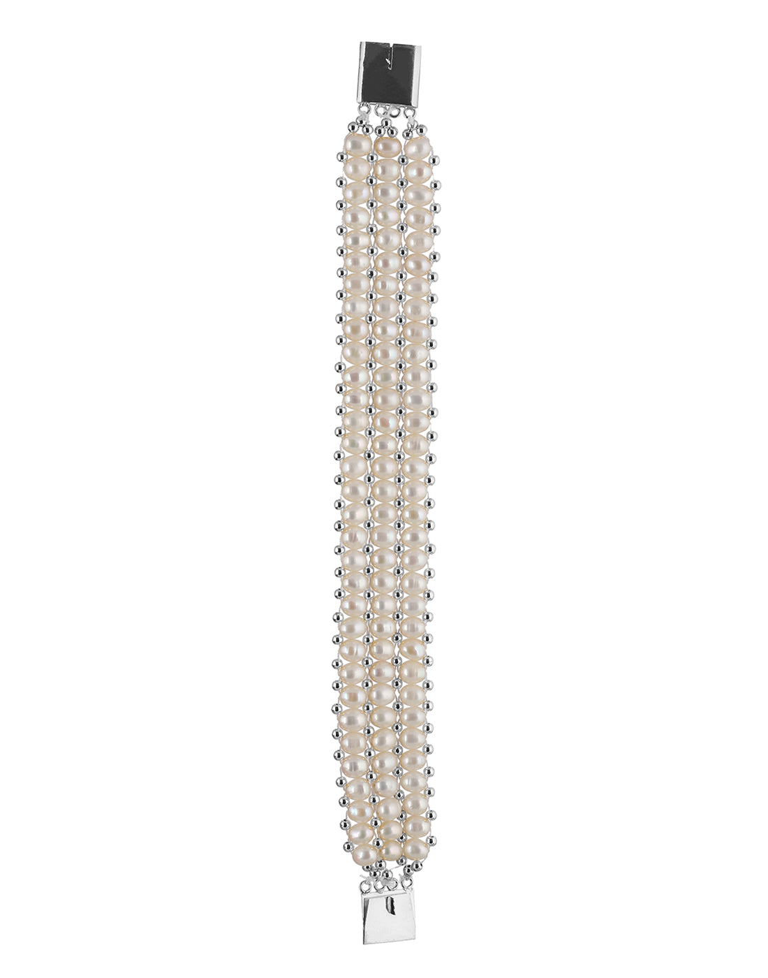 Real Natural Fresh Water Pearl Bracelet With Certificate(D.No ADBLS214)