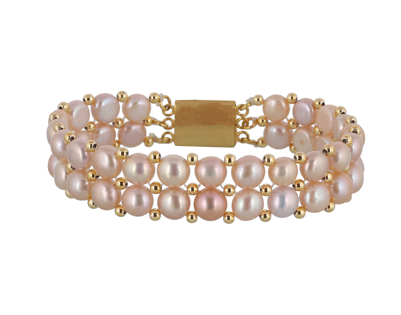 Real Natural Fresh Water Pearl Bracelet With Certificate(D.No ADBLS215)