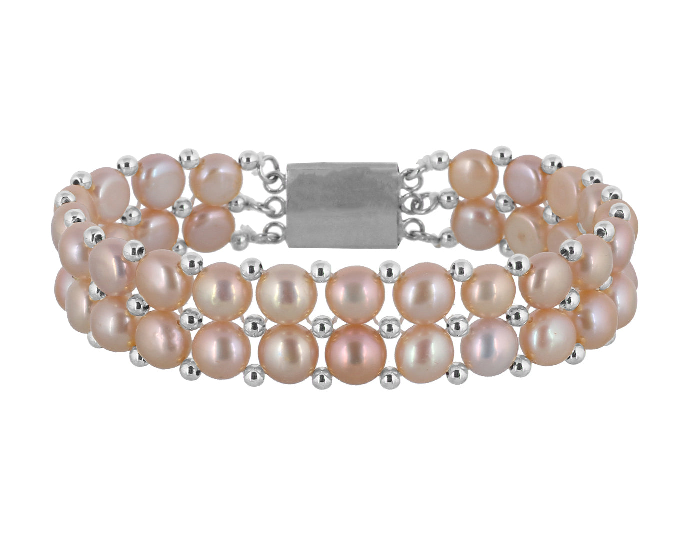 Real Natural Fresh Water Pearl Bracelet With Certificate(D.No ADBLS216)