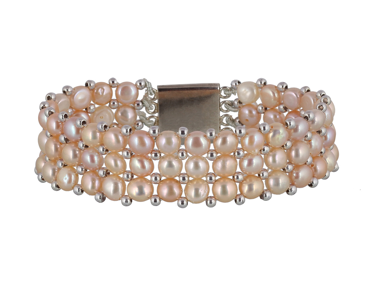 Real Natural Fresh Water Pearl Bracelet With Certificate(D.No ADBLS217)