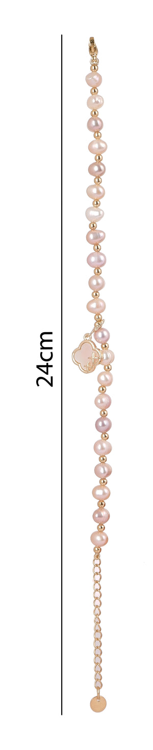 Real Natural Fresh Water Pearl Bracelet With Certificate(D.No ADBLS219)