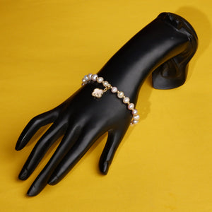Real Natural Fresh Water Pearl Bracelet With Certificate(D.No ADBLS219)