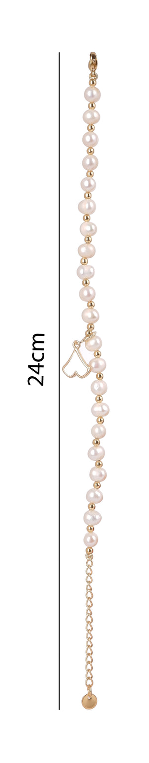 Real Natural Fresh Water Pearl Bracelet With Certificate(D.No ADBLS220)