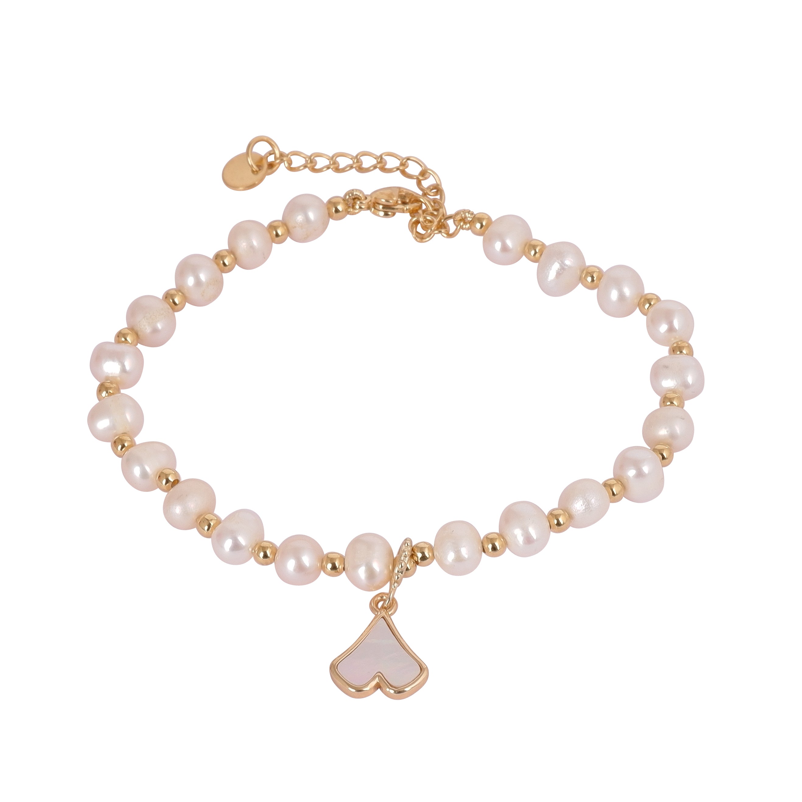 Real Natural Fresh Water Pearl Bracelet With Certificate(D.No ADBLS220)