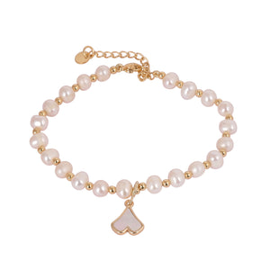 Real Natural Fresh Water Pearl Bracelet With Certificate(D.No ADBLS220)