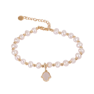 Real Natural Fresh Water Pearl Bracelet With Certificate(D.No ADBLS222)