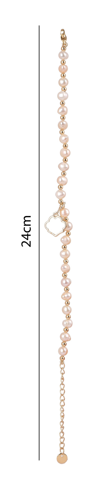 Real Natural Fresh Water Pearl Bracelet With Certificate(D.No ADBLS223)