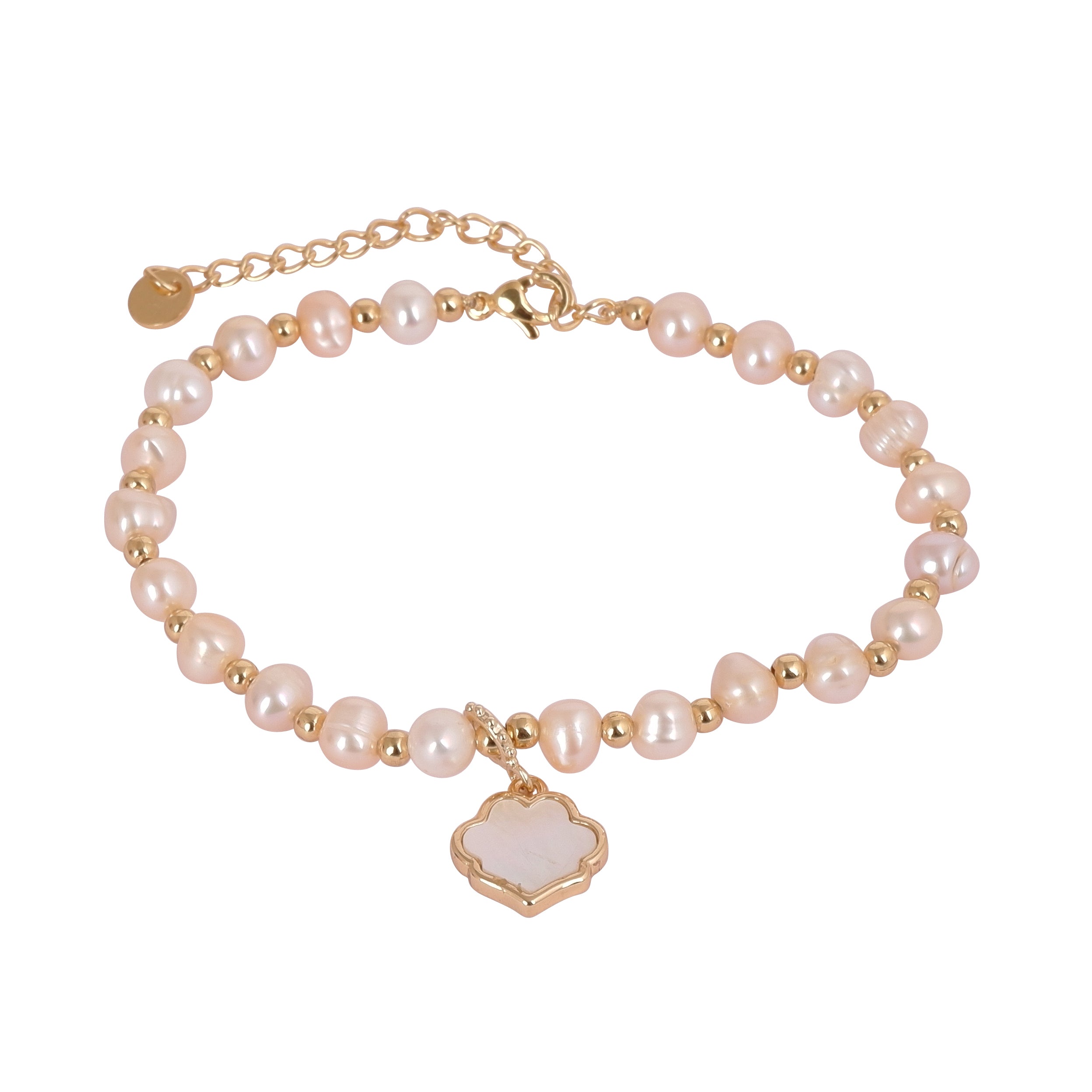 Real Natural Fresh Water Pearl Bracelet With Certificate(D.No ADBLS223)