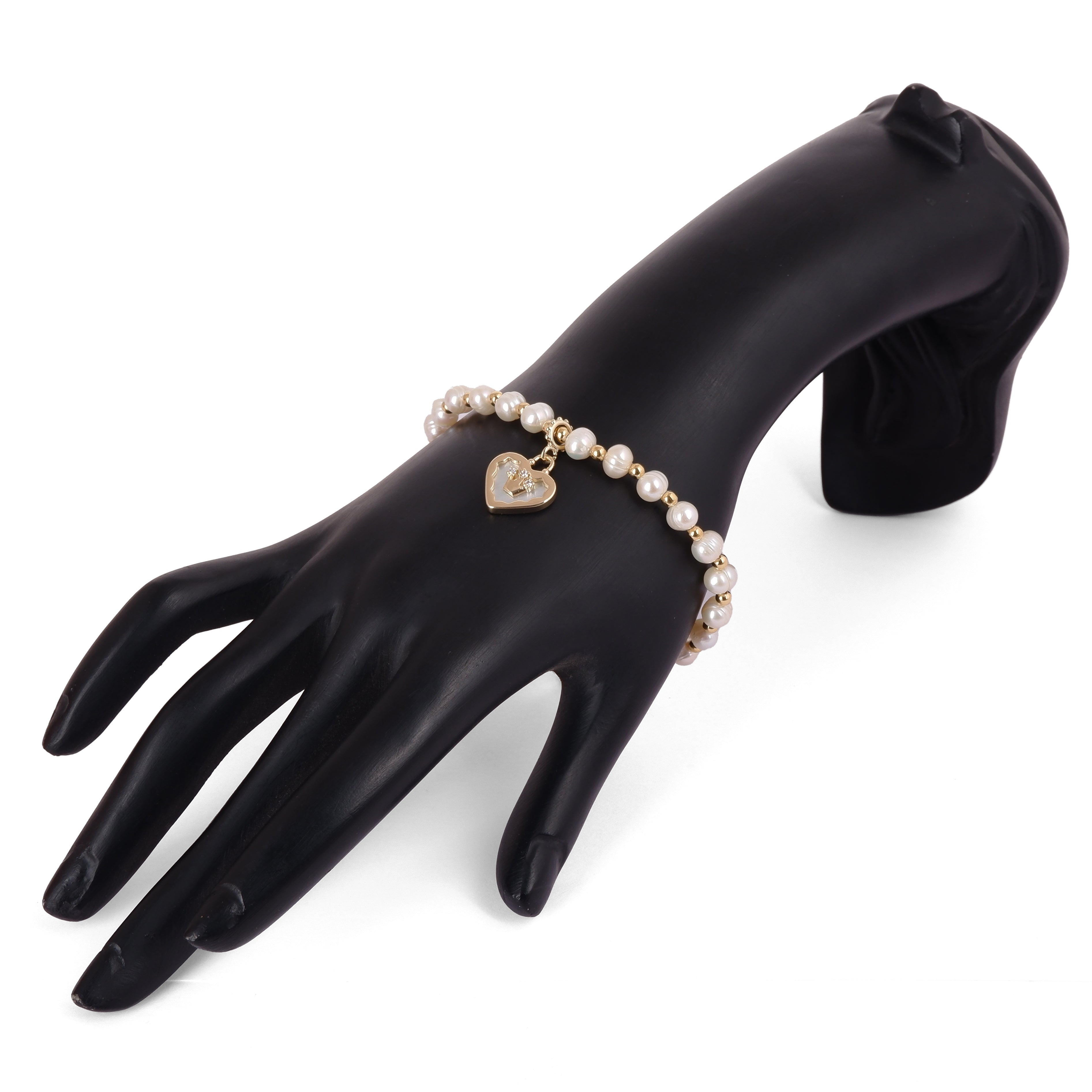 Real Natural Fresh Water Pearl Bracelet With Certificate(D.No ADBLS224)