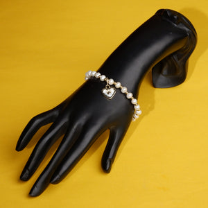 Real Natural Fresh Water Pearl Bracelet With Certificate(D.No ADBLS224)