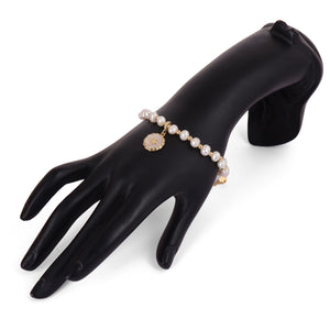 Real Natural Fresh Water Pearl Bracelet With Certificate(D.No ADBLS225)