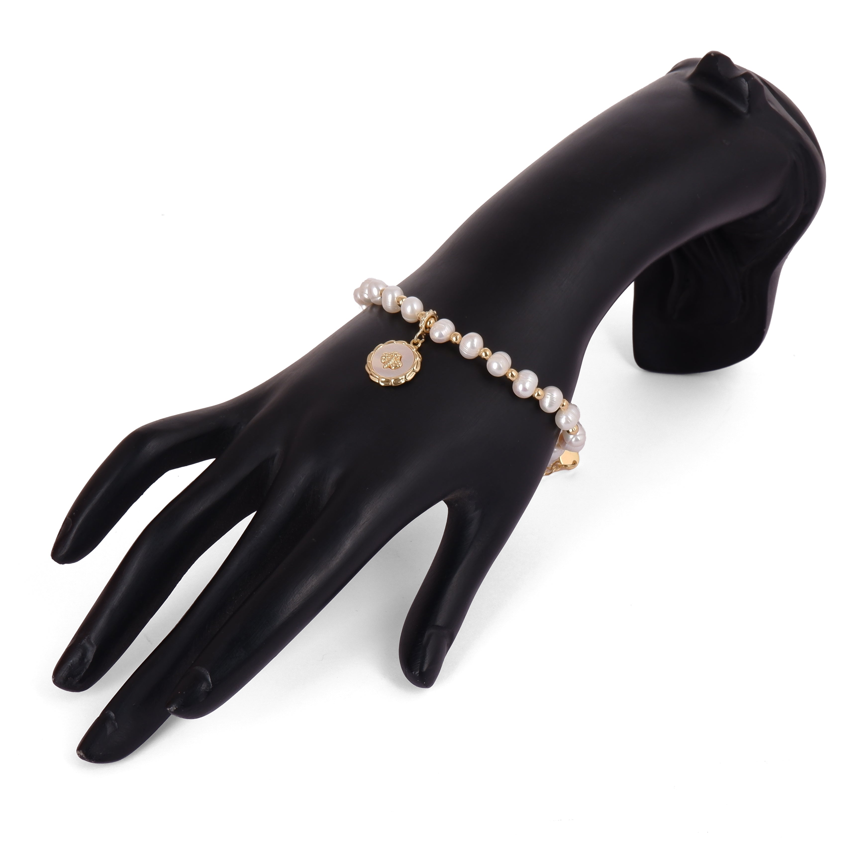 Real Natural Fresh Water Pearl Bracelet With Certificate(D.No ADBLS225)