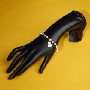 Real Natural Fresh Water Pearl Bracelet With Certificate(D.No ADBLS226)