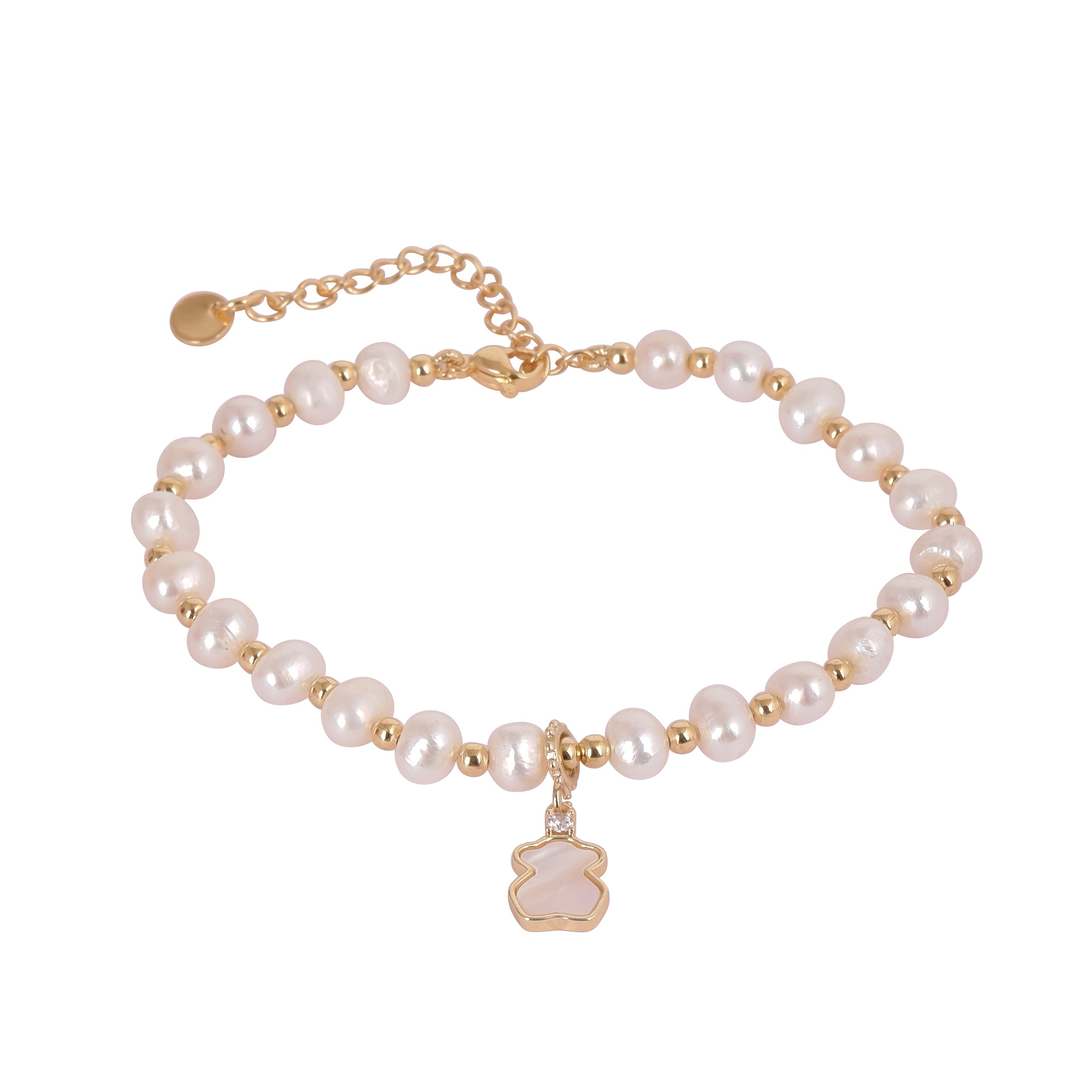 Real Natural Fresh Water Pearl Bracelet With Certificate(D.No ADBLS226)
