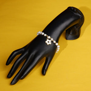 Real Natural Fresh Water Pearl Bracelet With Certificate(D.No ADBLS227)