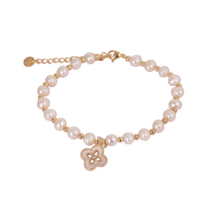 Real Natural Fresh Water Pearl Bracelet With Certificate(D.No ADBLS228)