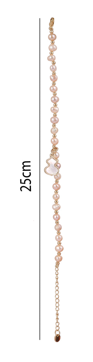 Real Natural Fresh Water Pearl Bracelet With Certificate(D.No ADBLS229)