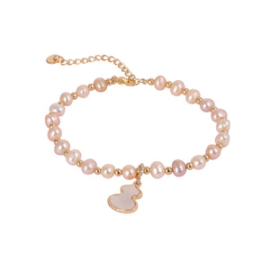 Real Natural Fresh Water Pearl Bracelet With Certificate(D.No ADBLS229)