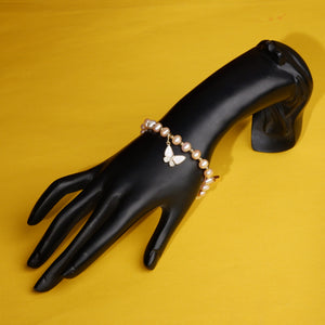 Real Natural Fresh Water Pearl Bracelet With Certificate(D.No ADBLS230)