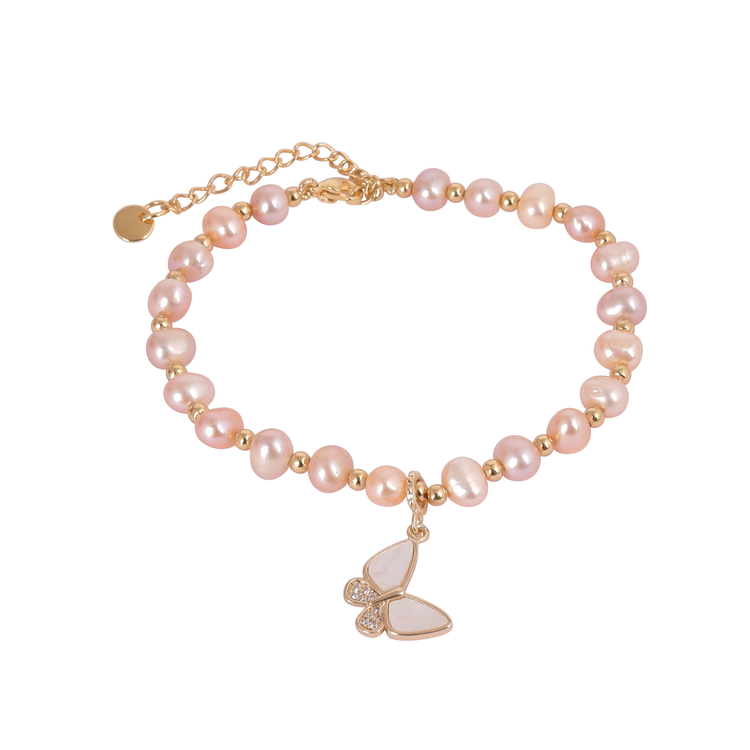 Real Natural Fresh Water Pearl Bracelet With Certificate(D.No ADBLS230)