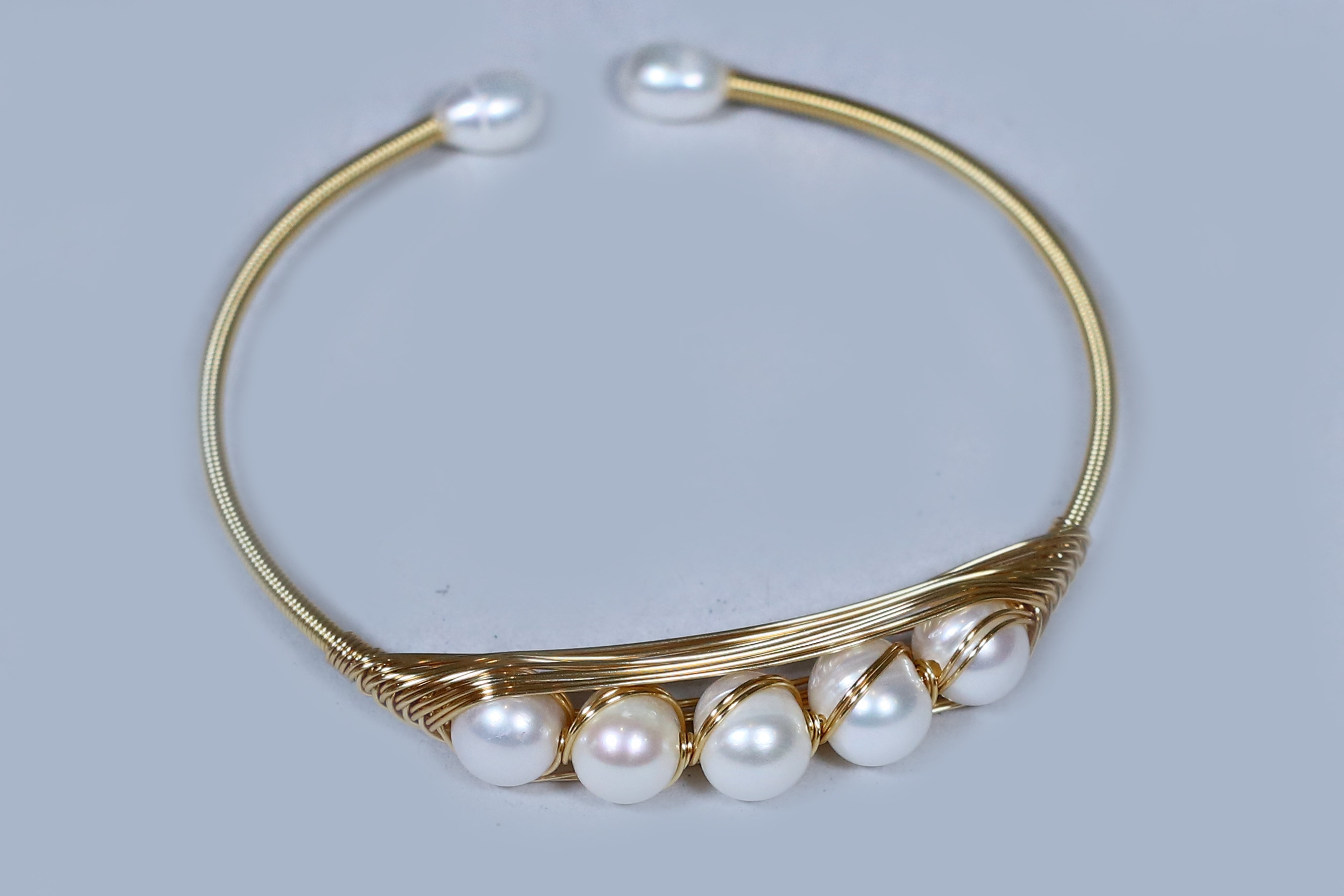 Authentic Real Natural Fresh Water Pearl Bracelet With Certificate(D.No ADBLS251)