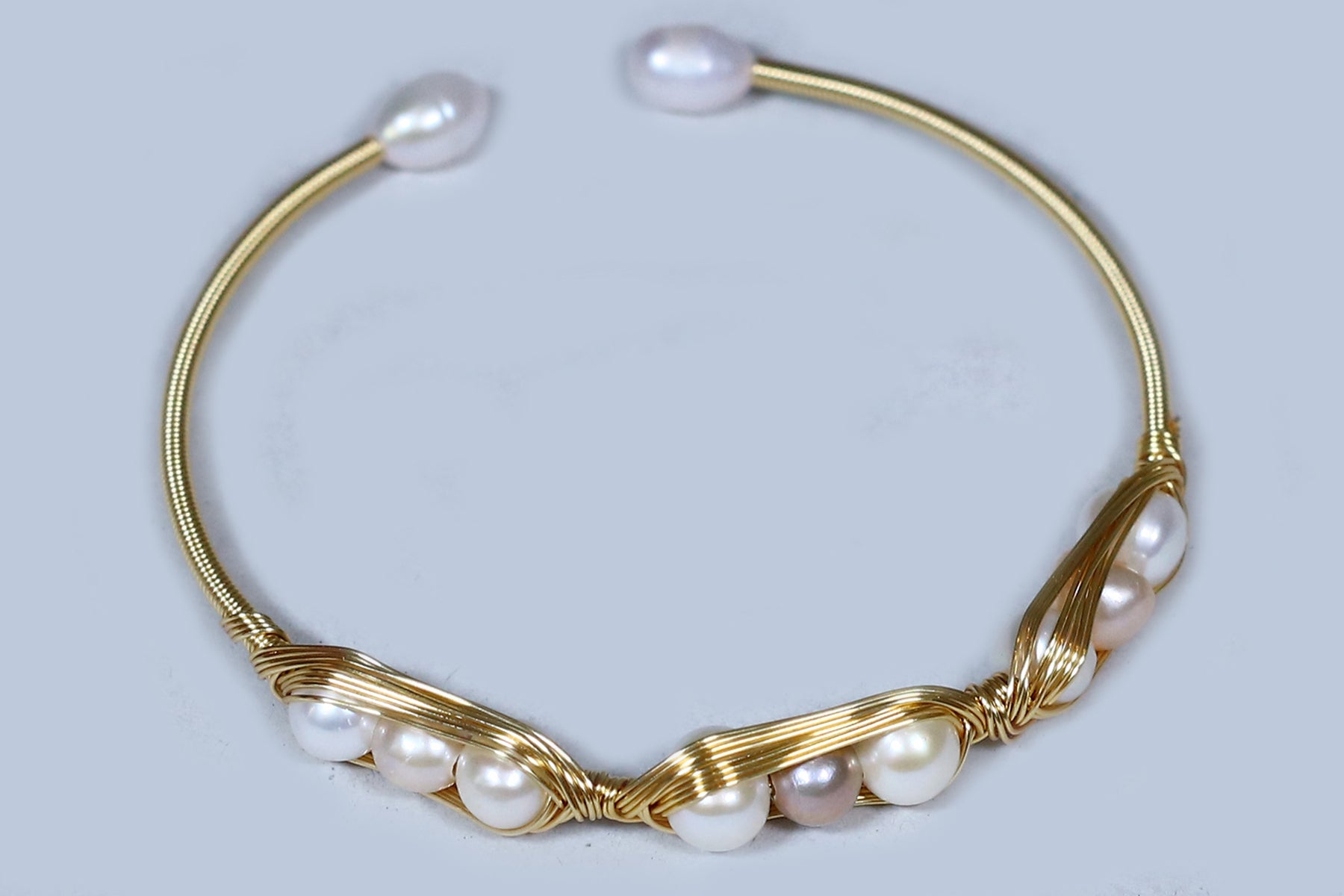 Authentic Real Natural Fresh Water Pearl Bracelet With Certificate(D.No ADBLS254)