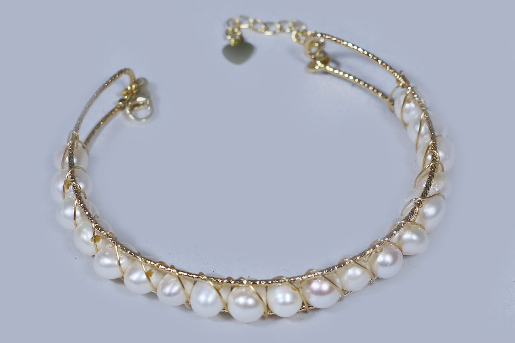 Authentic Real Natural Fresh Water Pearl Bracelet With Certificate(D.No ADBLS264)