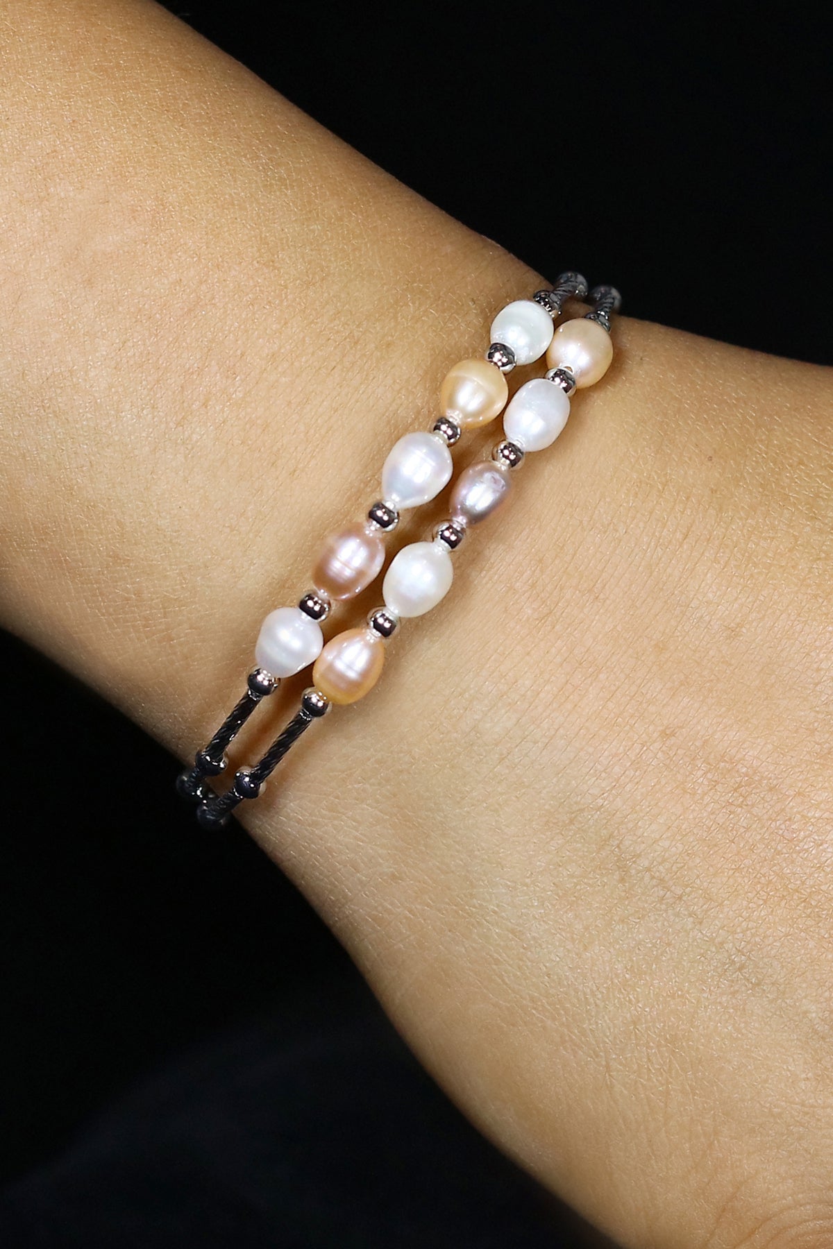 Authentic Real Natural Fresh Water Pearl Bracelet With Certificate(D.No ADBLS266)