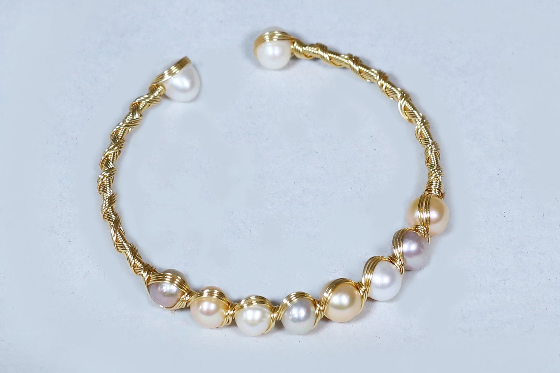 Authentic Real Natural Fresh Water Pearl Bracelet With Certificate(D.No ADBLS270)