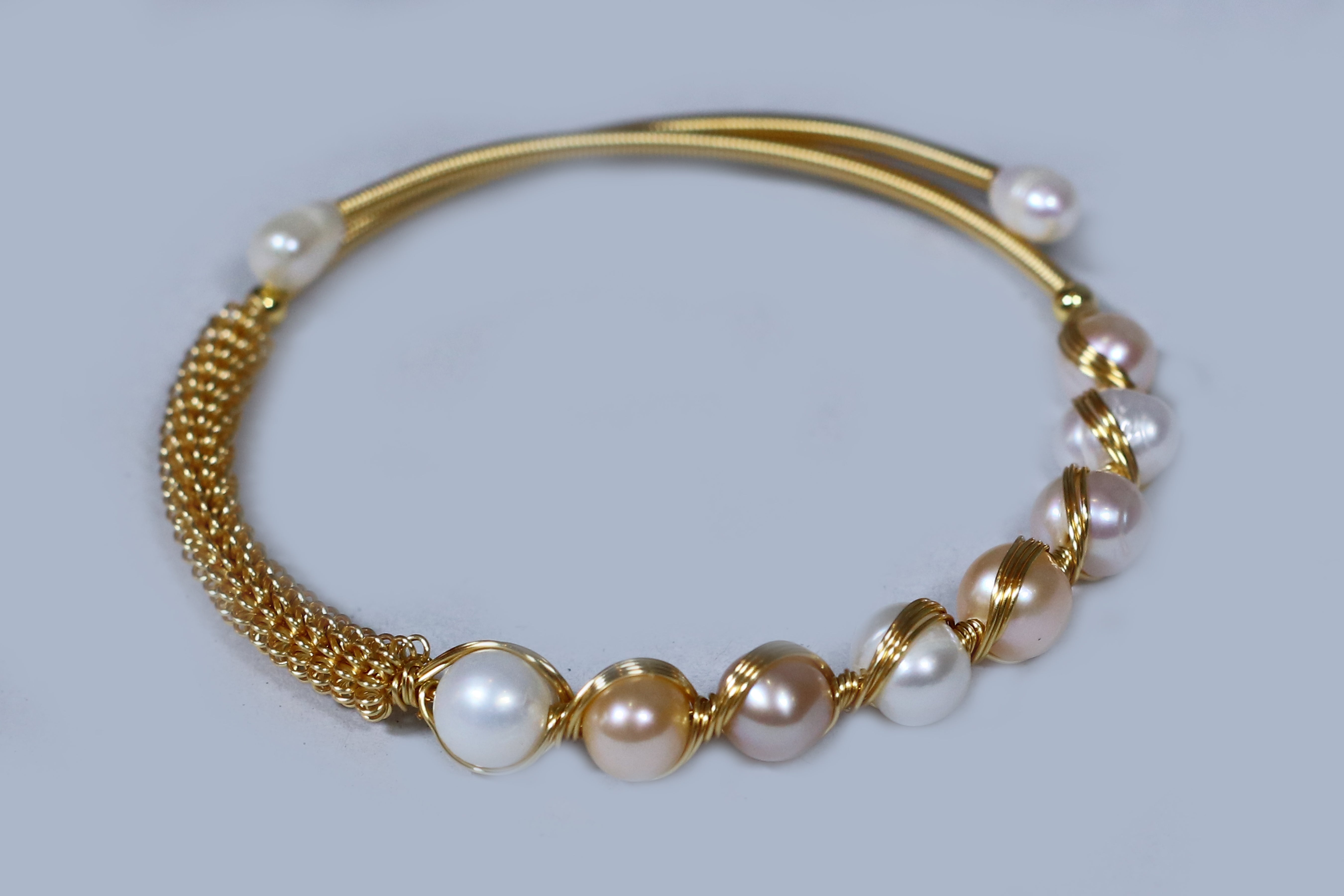 Authentic Real Natural Fresh Water Pearl Bracelet With Certificate(D.No ADBLS273)