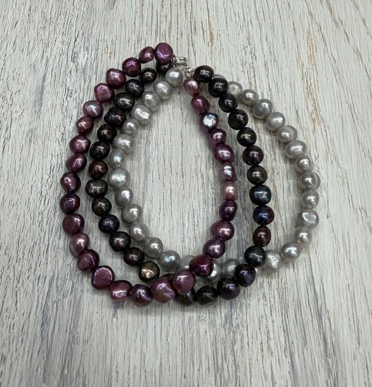 Real Natural Fresh Water Pearl Bracelet With Certificate(D.No ADBLS302)