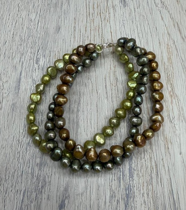 Real Natural Fresh Water Pearl Bracelet With Certificate(D.No ADBLS303)